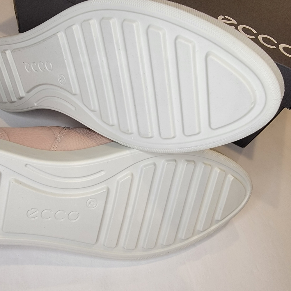 ECCO GILLIAN SLIP ON Leather Oxford Sneaker Shoe Rose Dust Size 42 ( 11-11.5) - Picture 12 of 12